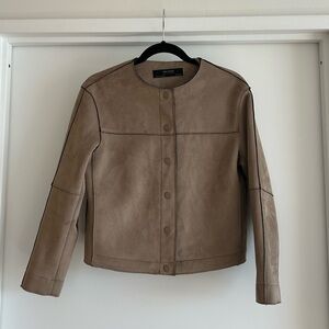 SOLD - ZARA brown suede jacket
